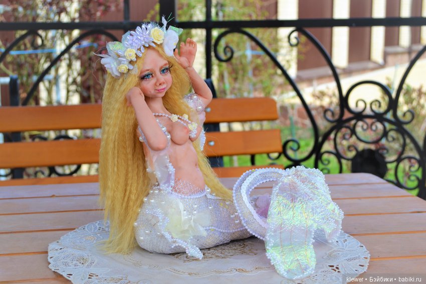 авторская кукла Натальи Михаелян, полимерная глина.