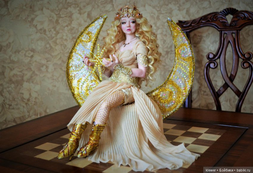авторская кукла Натальи Михаелян, полимерная глина.