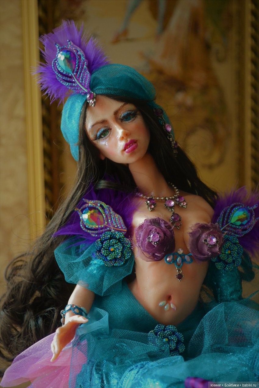 авторская кукла Натальи Михаелян, полимерная глина.