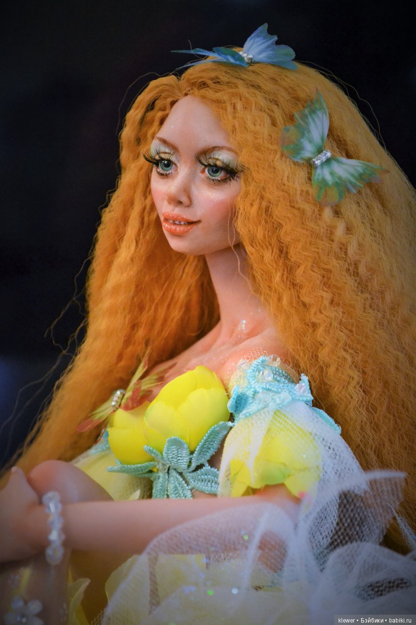 авторская кукла Натальи Михаелян, полимерная глина.