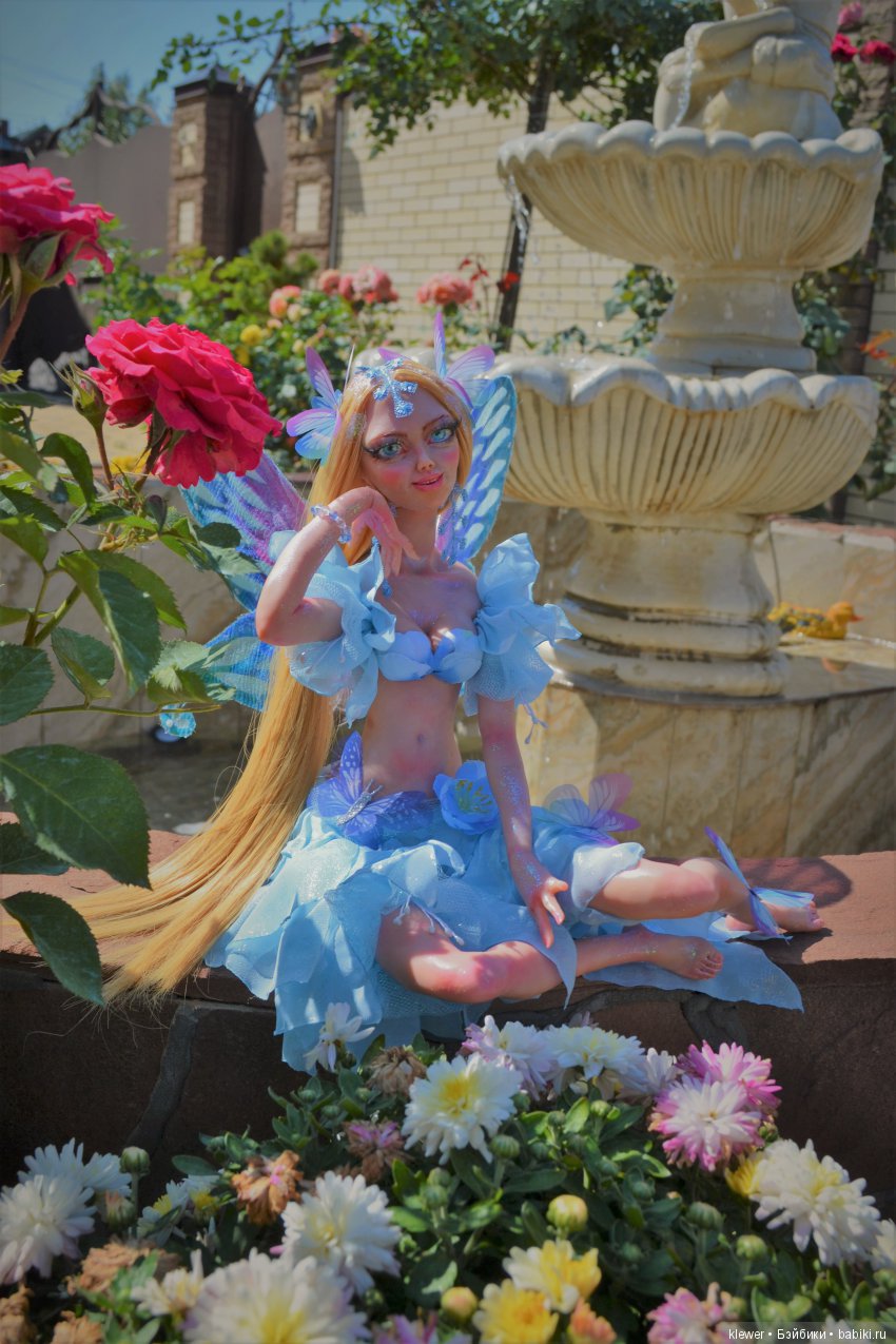 авторская кукла Натальи Михаелян, полимерная глина.