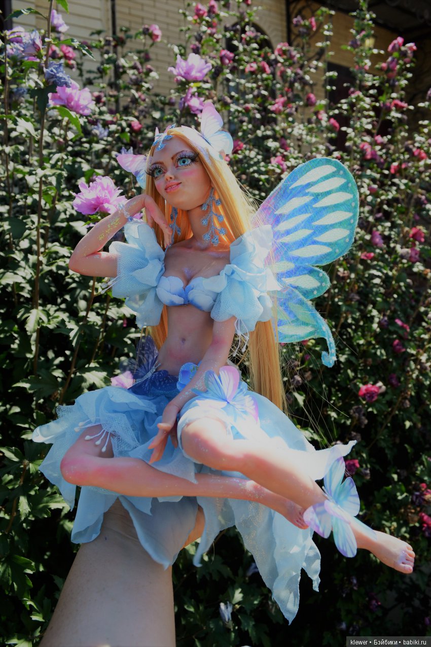 авторская кукла Натальи Михаелян, полимерная глина.