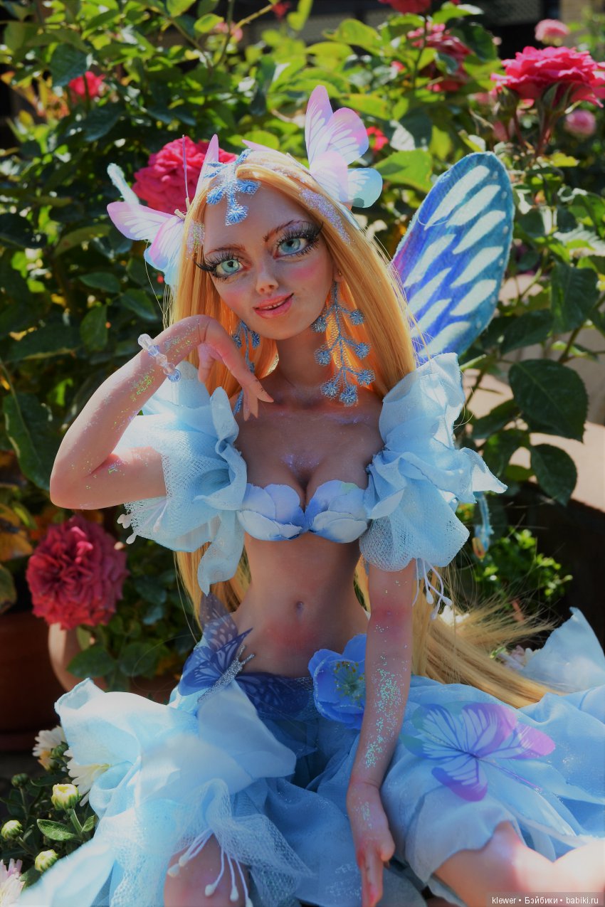 авторская кукла Натальи Михаелян, полимерная глина.