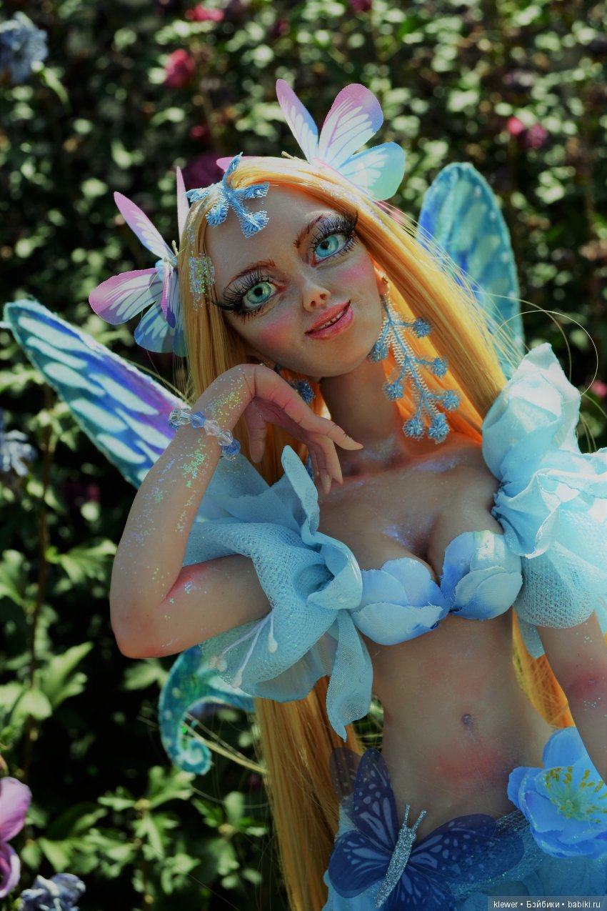 авторская кукла Натальи Михаелян, полимерная глина.