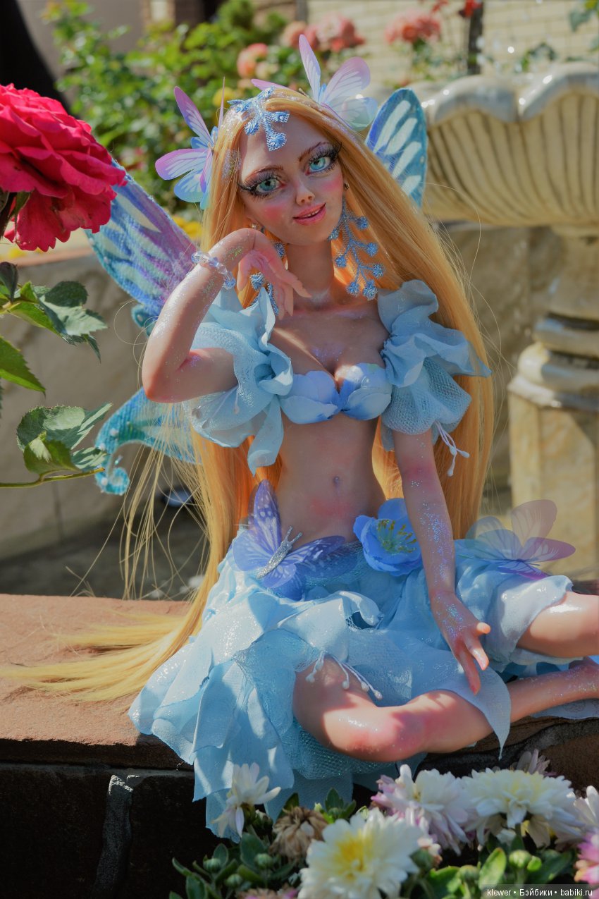 авторская кукла Натальи Михаелян, полимерная глина.