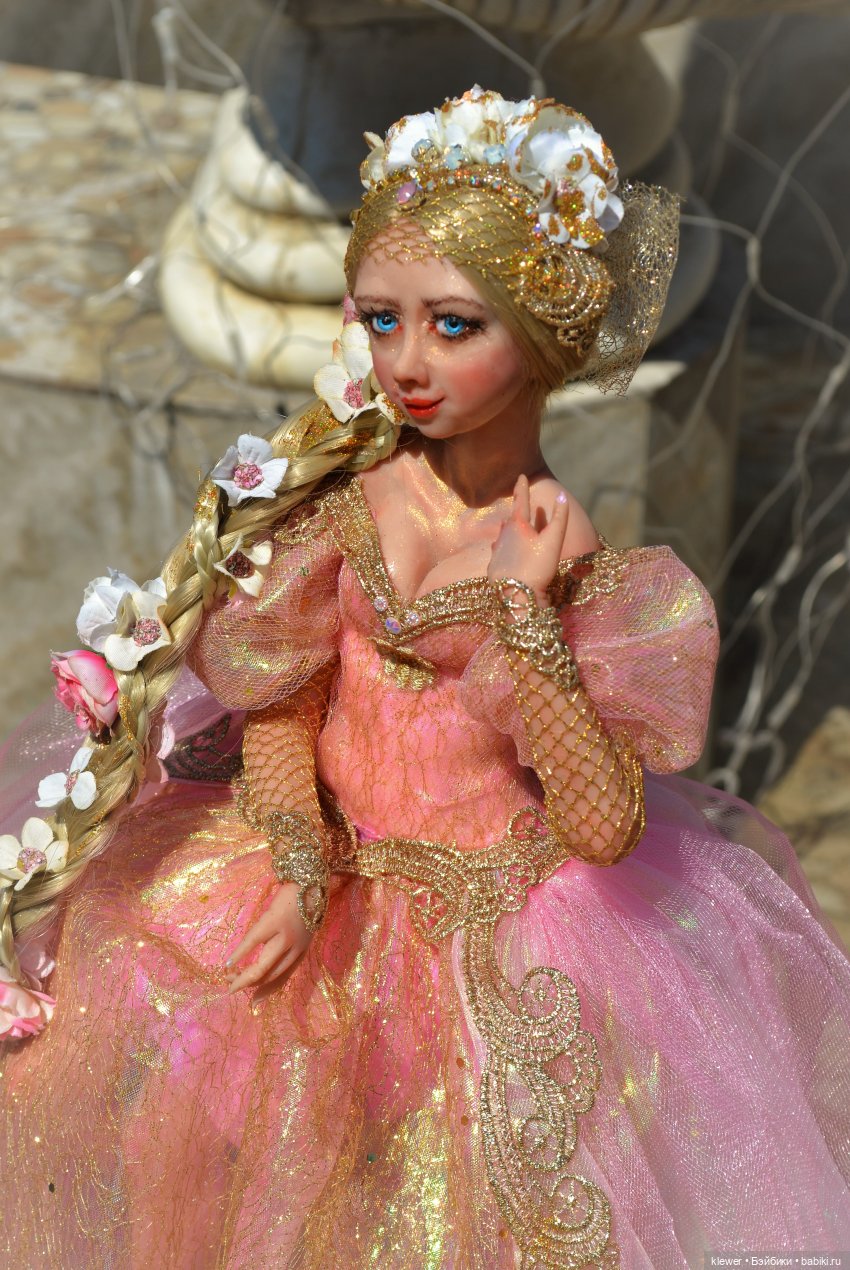 Рапунцель, авторская кукла Натальи Михаелян (фото 8)
