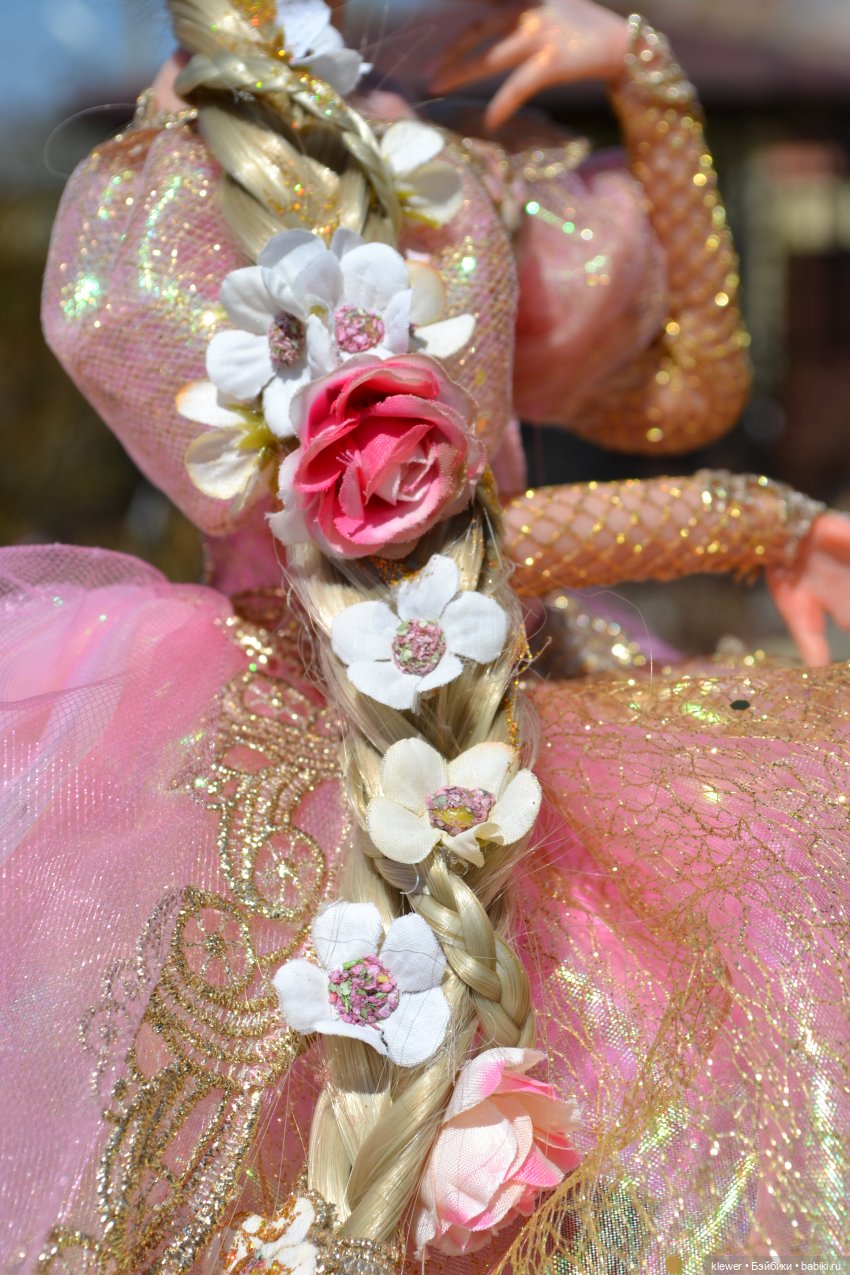 Рапунцель, авторская кукла Натальи Михаелян (фото 4)