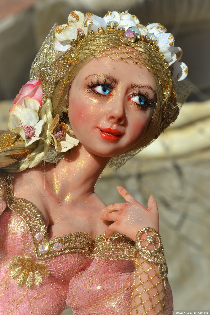 Рапунцель, авторская кукла Натальи Михаелян (фото 2)