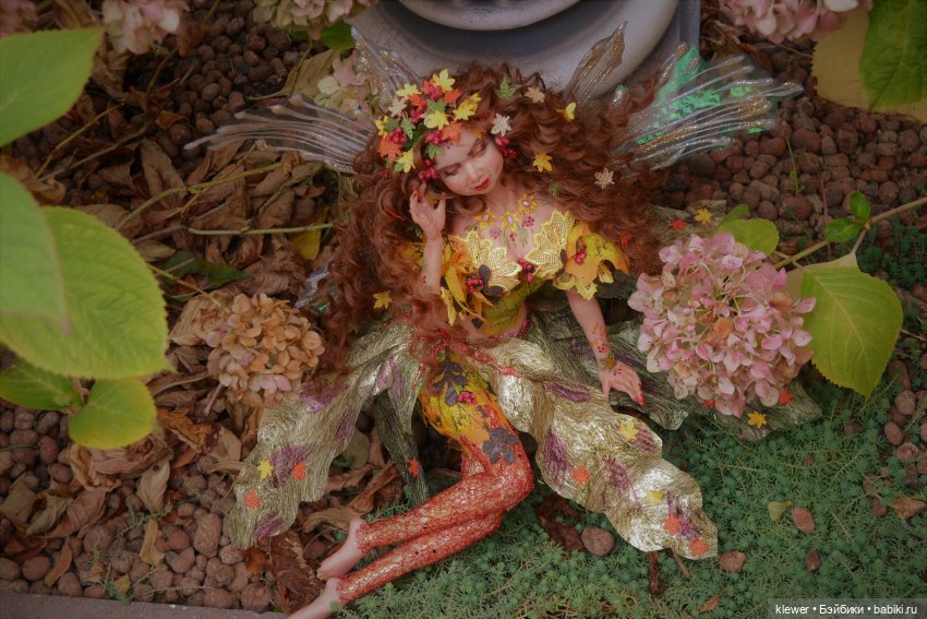 "Моя осень" авторская кукла Натальи Михаелян (фото 3)