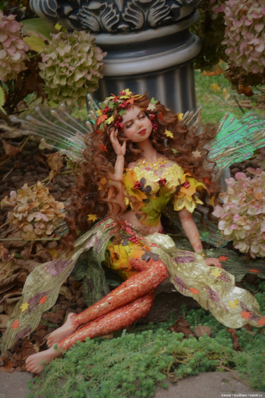 "Моя осень" авторская кукла Натальи Михаелян (фото 5)