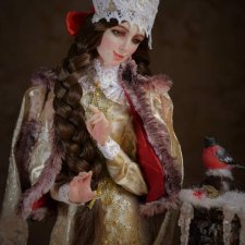 "Зима на крыльце" авторская работа Натальи Михаелян