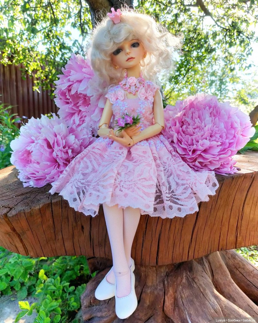 Принцесса пионов 💮💮💮 — Куклы Dollzone (Доллзон): BJD (БЖД) (фото 2)