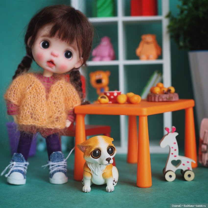 Манюня и Гарфилд — Домашние фото авторских игрушек: Тедди (фото 5)