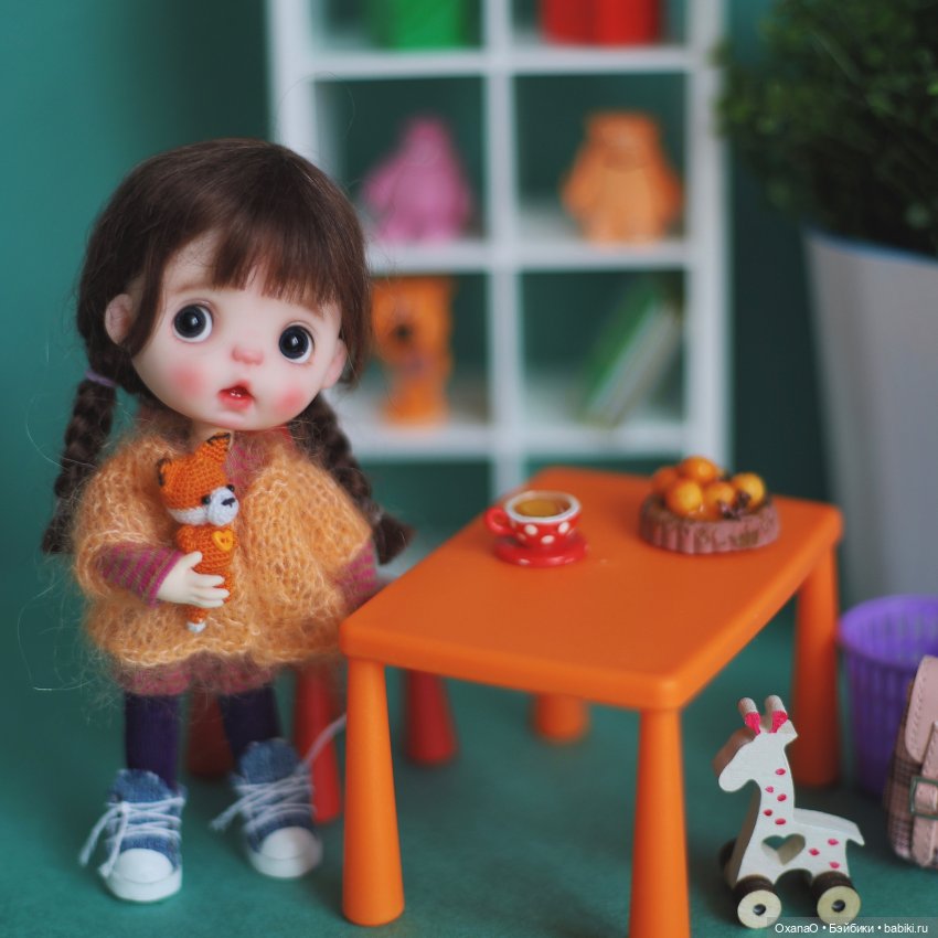 Манюня и Гарфилд — Домашние фото авторских игрушек: Тедди