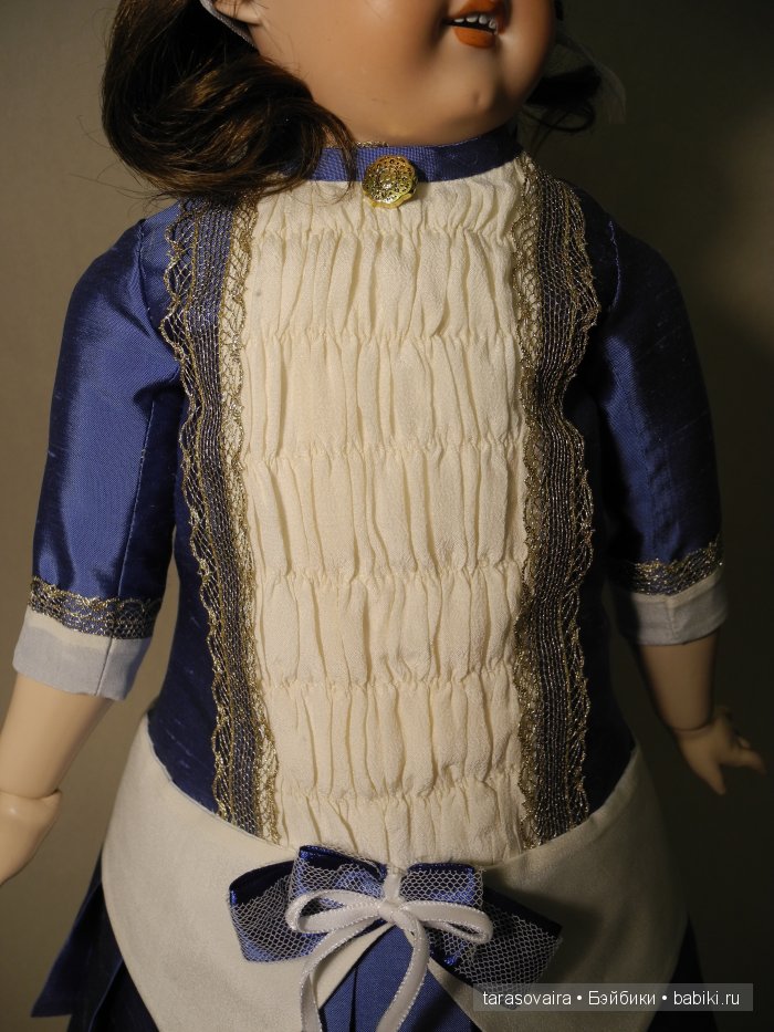 Кукольная мода.Платье с пластроном (фото 3)