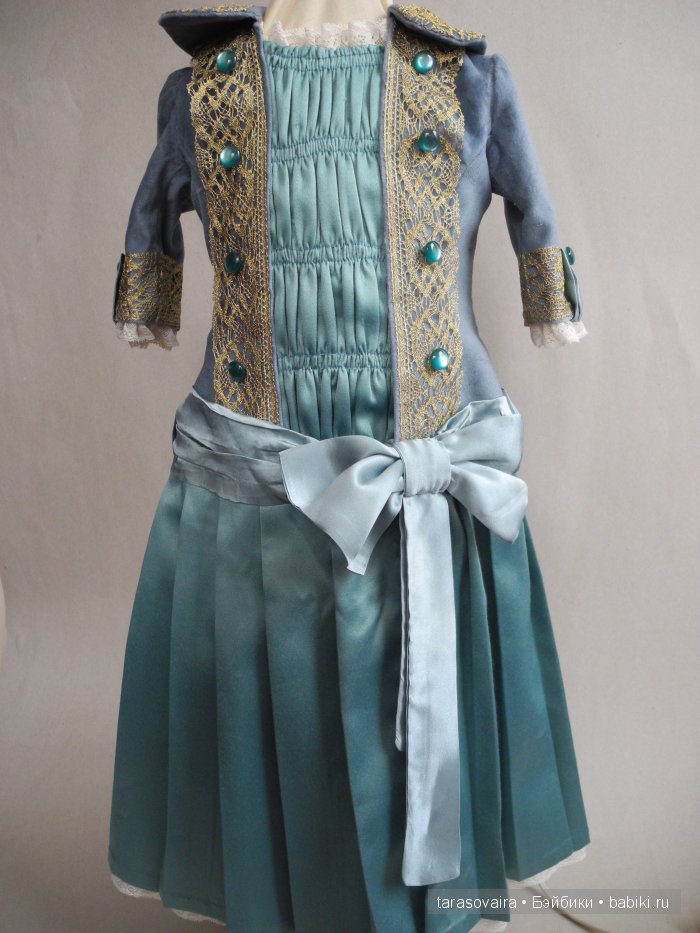 Кукольная мода.Платье с пластроном (фото 8)