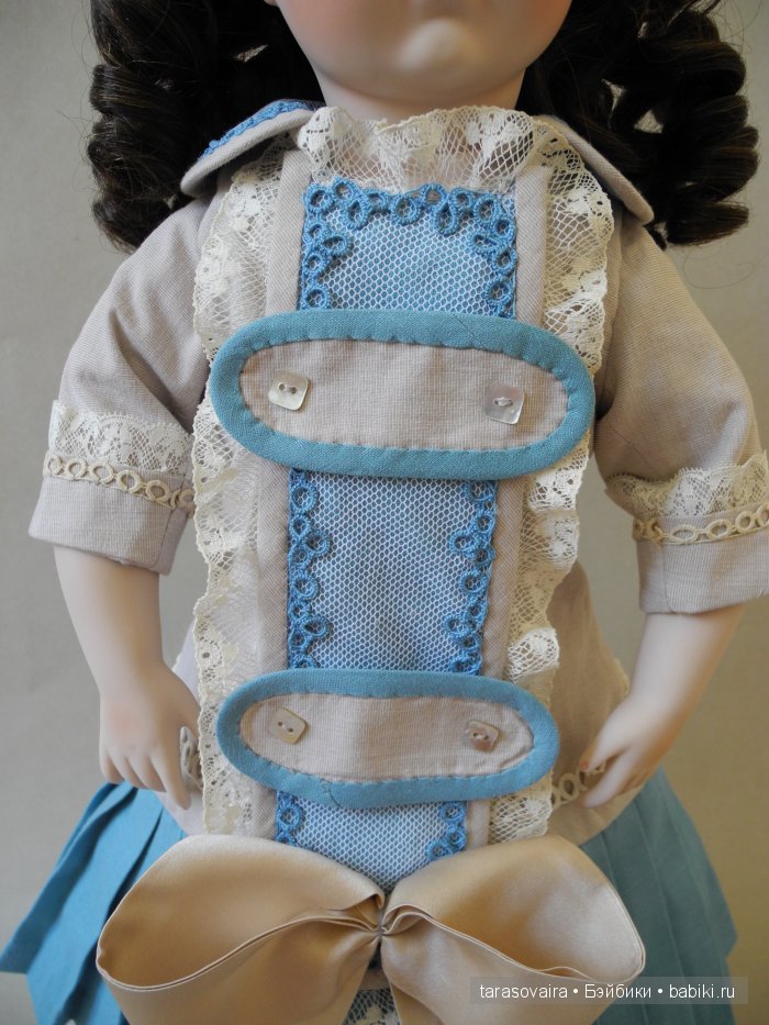 Кукольная мода.Платье с пластроном (фото 10)
