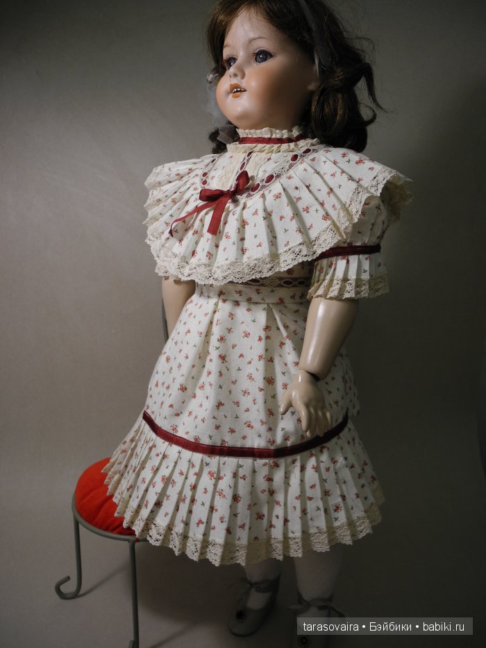 Платье в стиле Жюмо — Антикварные куклы Jumeau (Жюмо): Tete Jumeau (фото 2)