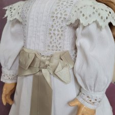 Антикварное платье для куклы 58-60 см