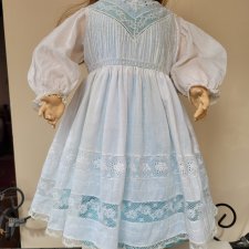 Антикварное платье для куклы 58-65  см.