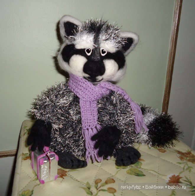 Крошка Енот, игрушка вязанная крючком (фото 6)