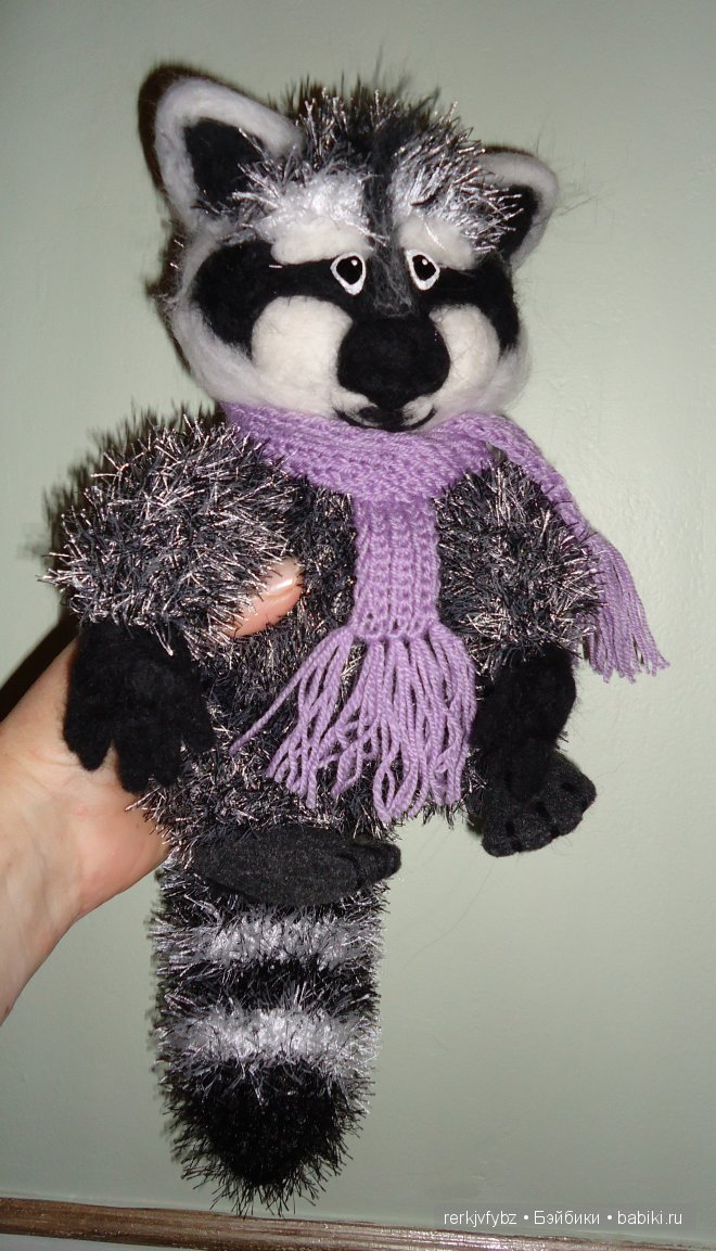 Крошка Енот, игрушка вязанная крючком (фото 2)