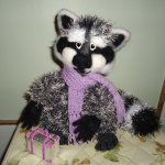 Крошка Енот, игрушка вязанная крючком