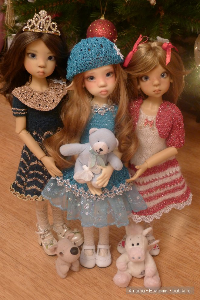 Новый год моих Кайешенок... Кайлочка, Микаела и Веснушенка, куколки от Кайе Виггс
