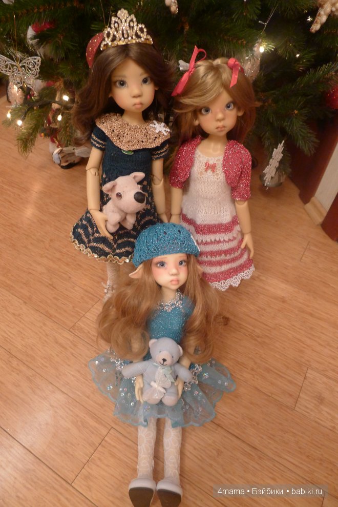 Новый год моих Кайешенок... Кайлочка, Микаела и Веснушенка, куколки от Кайе Виггс