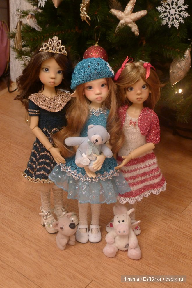 Новый год моих Кайешенок... Кайлочка, Микаела и Веснушенка, куколки от Кайе Виггс