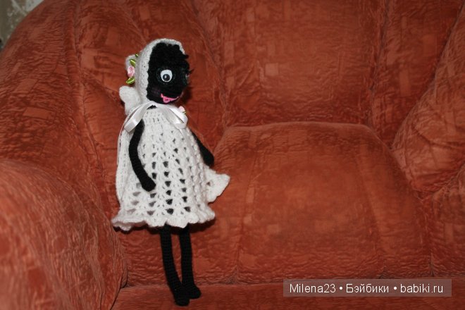 Муха-Цокотуха, игрушка вязанная крючком (фото 3)