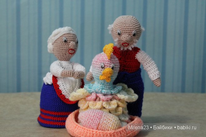 Курочка-Ряба, игрушки вязанные крючком (фото 5)