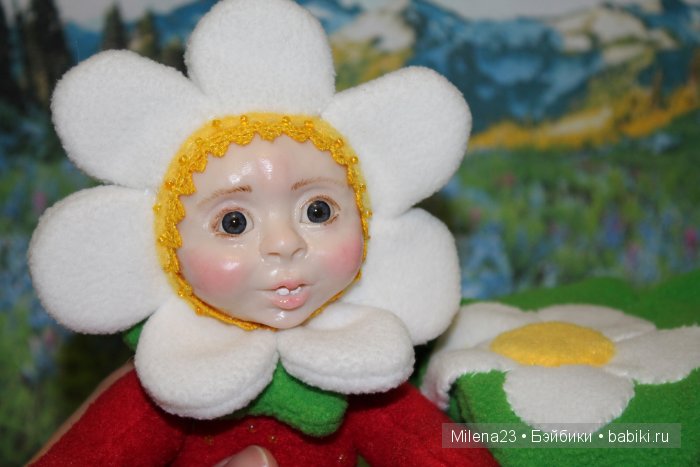 Авторская кукла тедди долл Клубничка (фото 2)