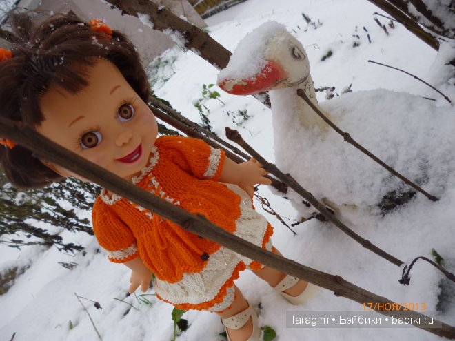 "Радуга на снегу" или одежда для Baby Face своими руками (фото 5)