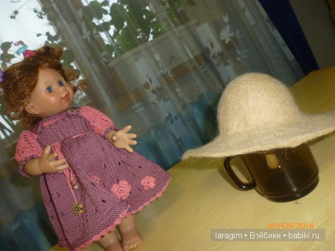 "Упала шляпа" или валяем шляпу для куклы | Бэйбики "Упала шляпа" или валяем шляпу для куклы
