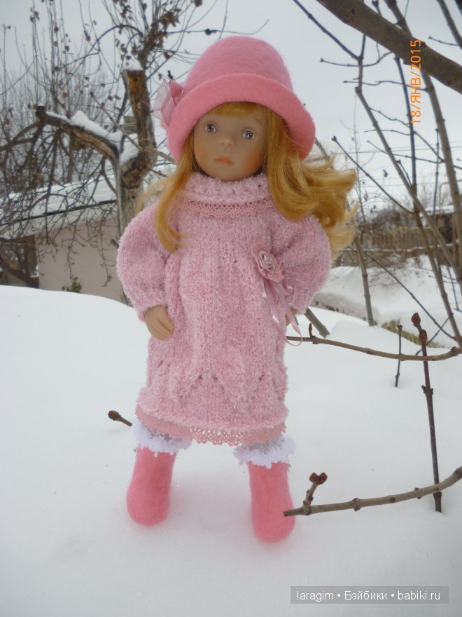 "Розовые розы" или... одежда для Minouche от Sylvia Natterer своими руками (фото 6)