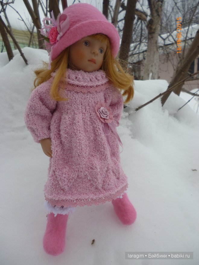 "Розовые розы" или... одежда для Minouche от Sylvia Natterer своими руками (фото 3)