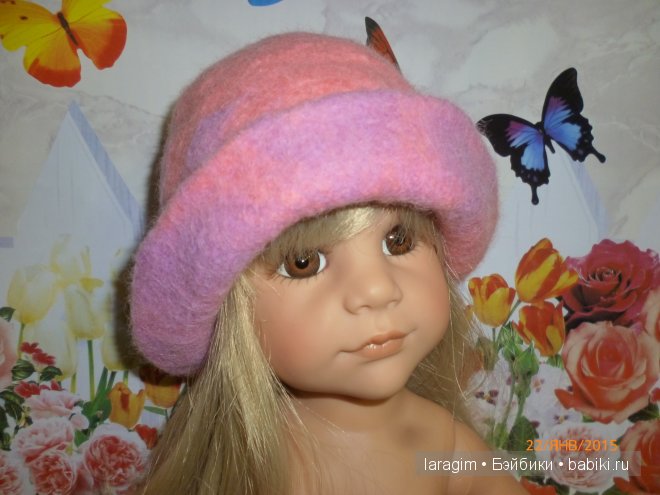 "Упала шляпа" или валяем шляпу для куклы, попытка № 2 | Бэйбики "Упала шляпа" или валяем шляпу для куклы, попытка № 2