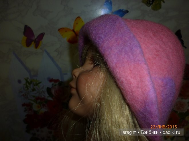 "Упала шляпа" или валяем шляпу для куклы, попытка № 2 | Бэйбики "Упала шляпа" или валяем шляпу для куклы, попытка № 2