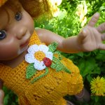 "Как-то летом на рассвете заглянул в соседний сад" или ...одежда для Wichtel от Rosemarie Müller своими руками.