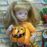 "Хэллоуин, каша из тыквы или ... одежда для Minouche от Sylvia Natterer своими руками.