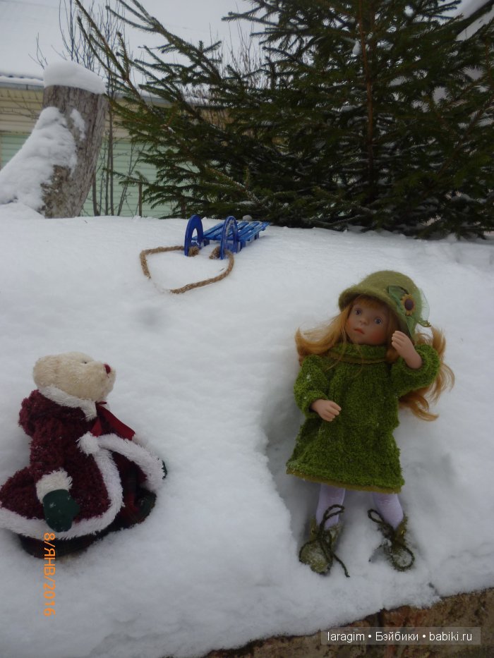 "А снег идет, а снег идет..." или одежда для Minouche от Sylvia Natterer своими руками (фото 4)