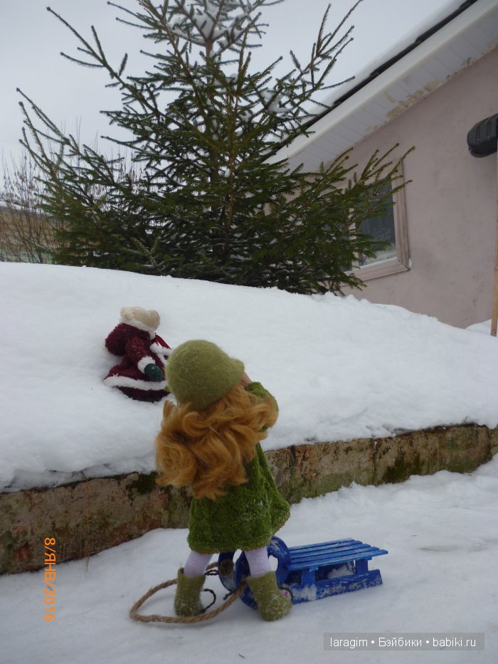 "А снег идет, а снег идет..." или одежда для Minouche от Sylvia Natterer своими руками (фото 3)