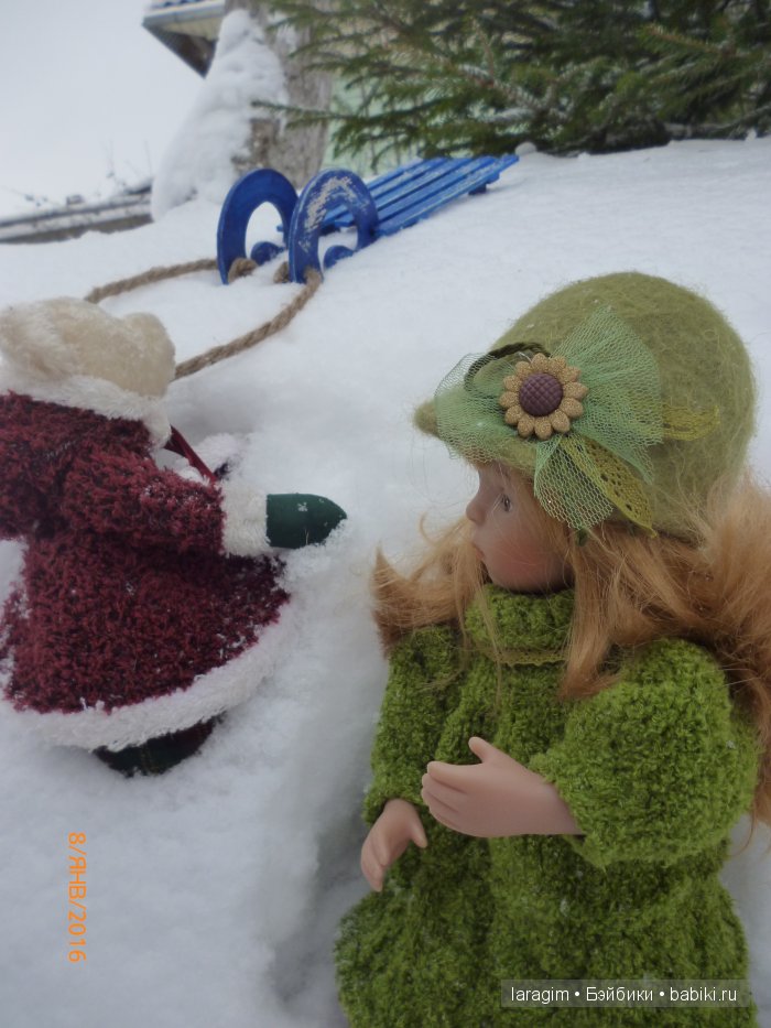 "А снег идет, а снег идет..." или одежда для Minouche от Sylvia Natterer своими руками (фото 6)