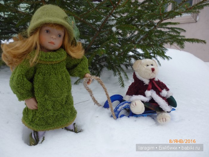 "А снег идет, а снег идет..." или одежда для Minouche от Sylvia Natterer своими руками (фото 10)