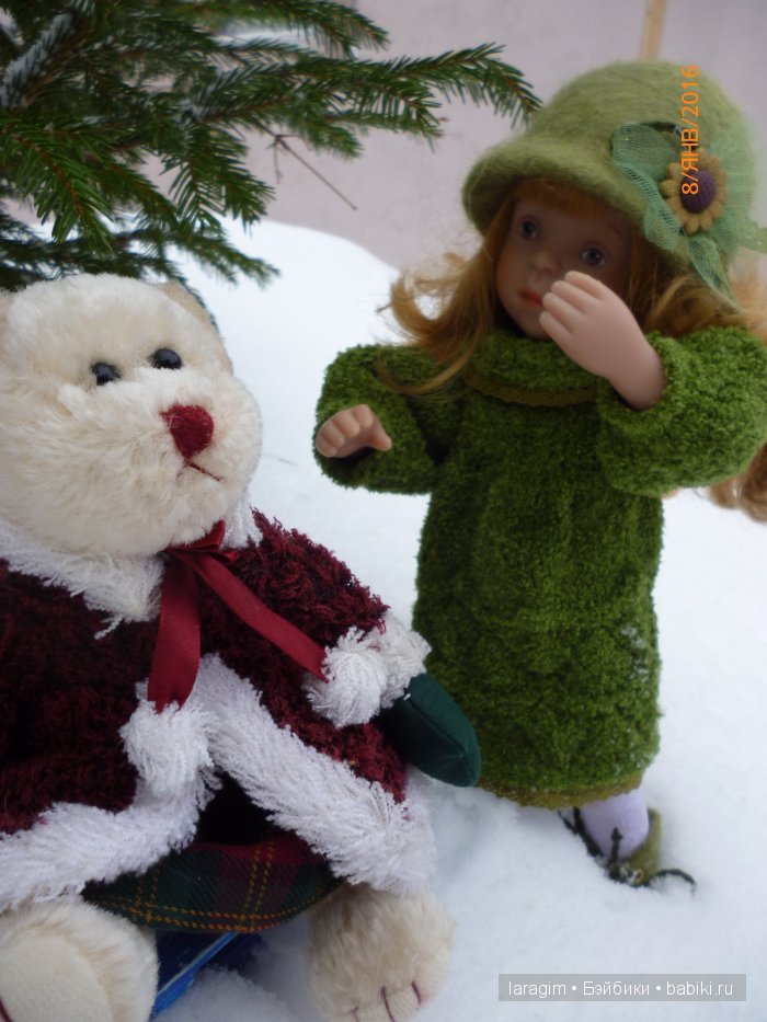 "А снег идет, а снег идет..." или одежда для Minouche от Sylvia Natterer своими руками (фото 9)