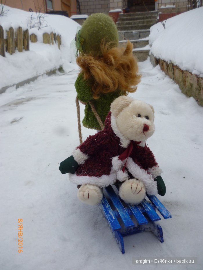 "А снег идет, а снег идет..." или одежда для Minouche от Sylvia Natterer своими руками