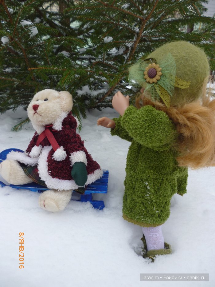 "А снег идет, а снег идет..." или одежда для Minouche от Sylvia Natterer своими руками (фото 8)