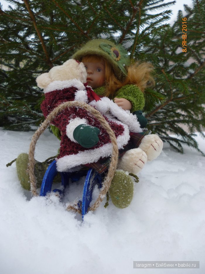 "А снег идет, а снег идет..." или одежда для Minouche от Sylvia Natterer своими руками