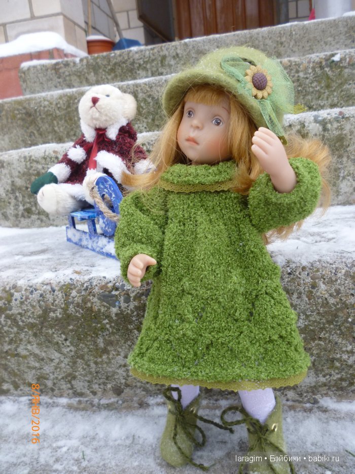 "А снег идет, а снег идет..." или одежда для Minouche от Sylvia Natterer своими руками